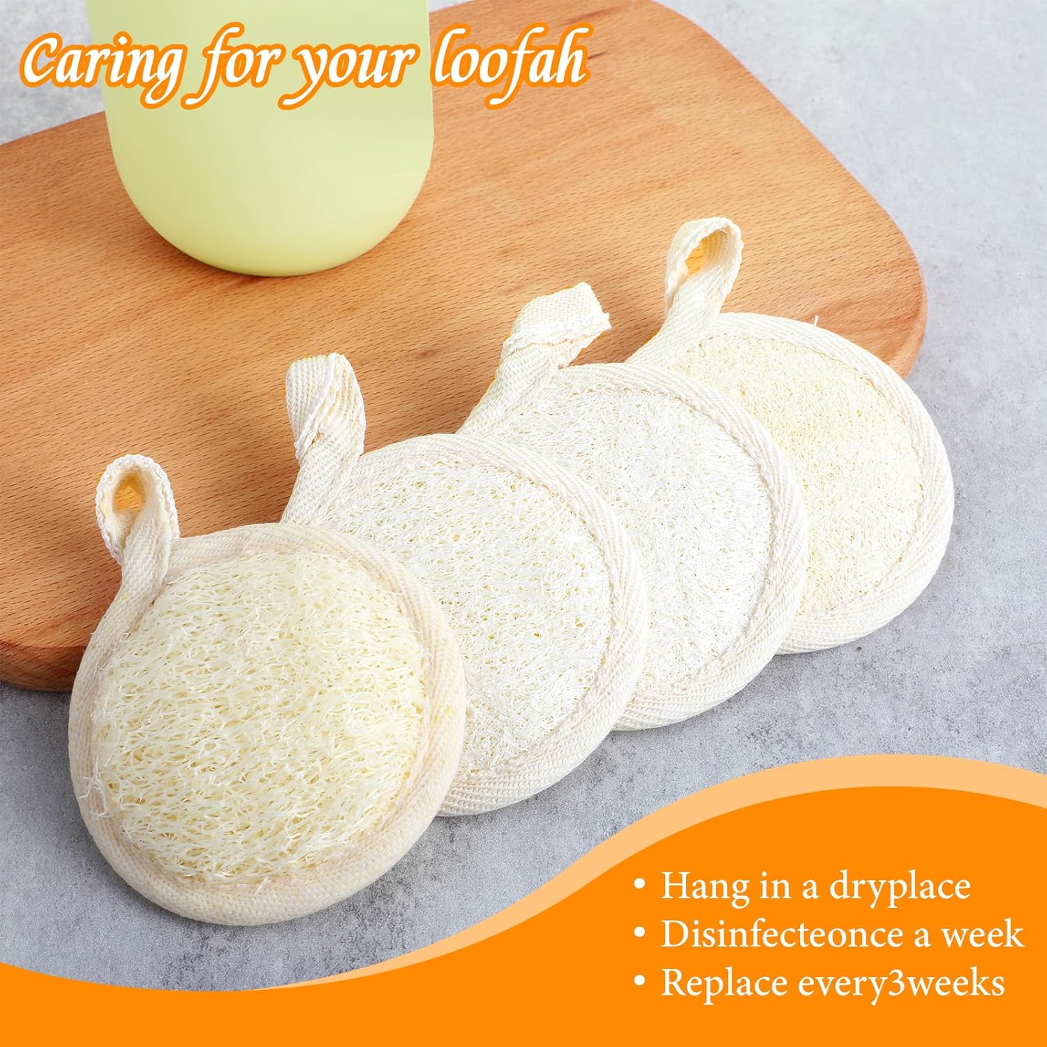 6 Pack Exfoliating Face Pads, Natural Loofah Facial Scrubber for Deep Cleansing, Organic Cotton & Luffa Face Scrub Pads for Women and Men - Image 6