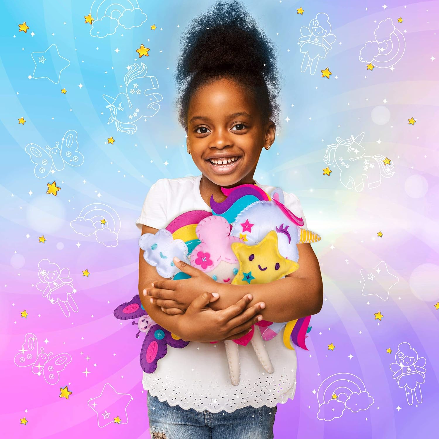 Beginner Sewing Kit for Kids - Arts & Unicorn Crafts Kits - My First Sewing Kit for Girls Ages 7-12 yrs - Kids Gifts Learn to Sew Magical Projects with Stuffed Animal Dolls, Instructions & Felt : Toys & Games