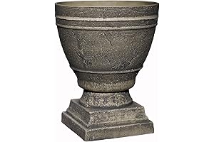 Classic Home and Garden Spartan Flower Urn: An Ivory Ash Masterpiece for Enchanting Outdoor Spaces