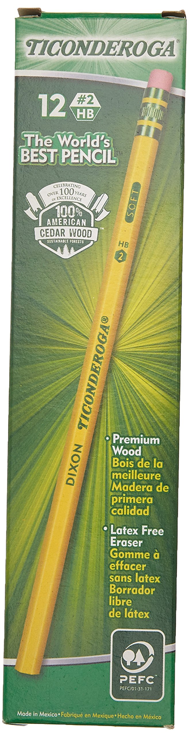 DixonTiconderoga #2 Pencils 1-12 ct Box