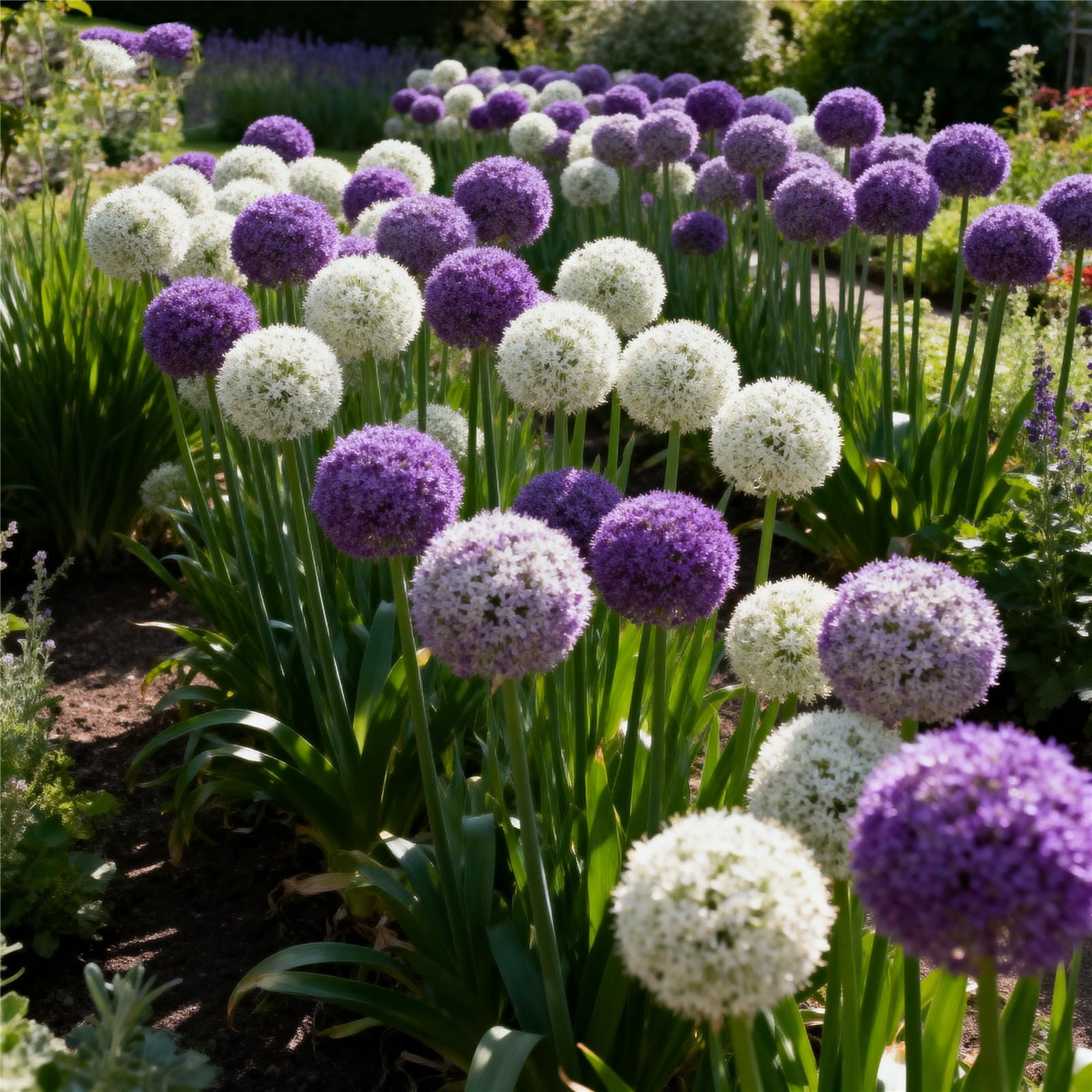 Perennial/Giant Allium for Planting Now UK,Hardy,Easy Plant-Professional for Beautiful Garden Displays-6bulbs-I