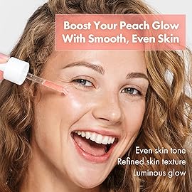 TOSOWOONG Peach 80 Niacin Serum, 5% Niacinamide, Alpha-Arbutin, Vitamin B12, Glass Skin, Hydrating Face Serum for Dark Spots, Pore Minimizer, Uneven Tone, Dullness, Korean Skincare, 33ml/1.11 fl. oz.