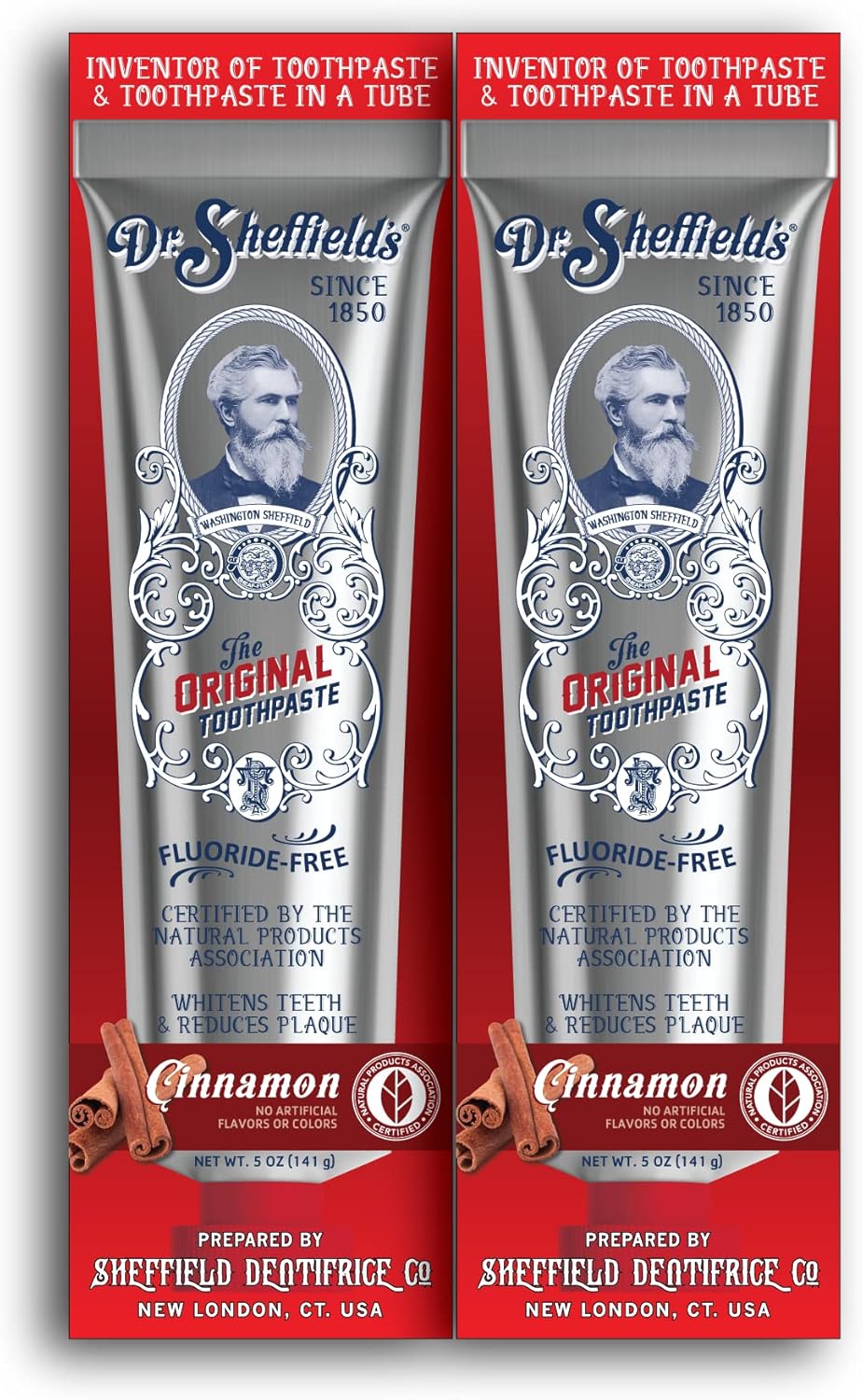 Buy Dr. Sheffield’s Certified Natural Toothpaste (Cinnamon) Great