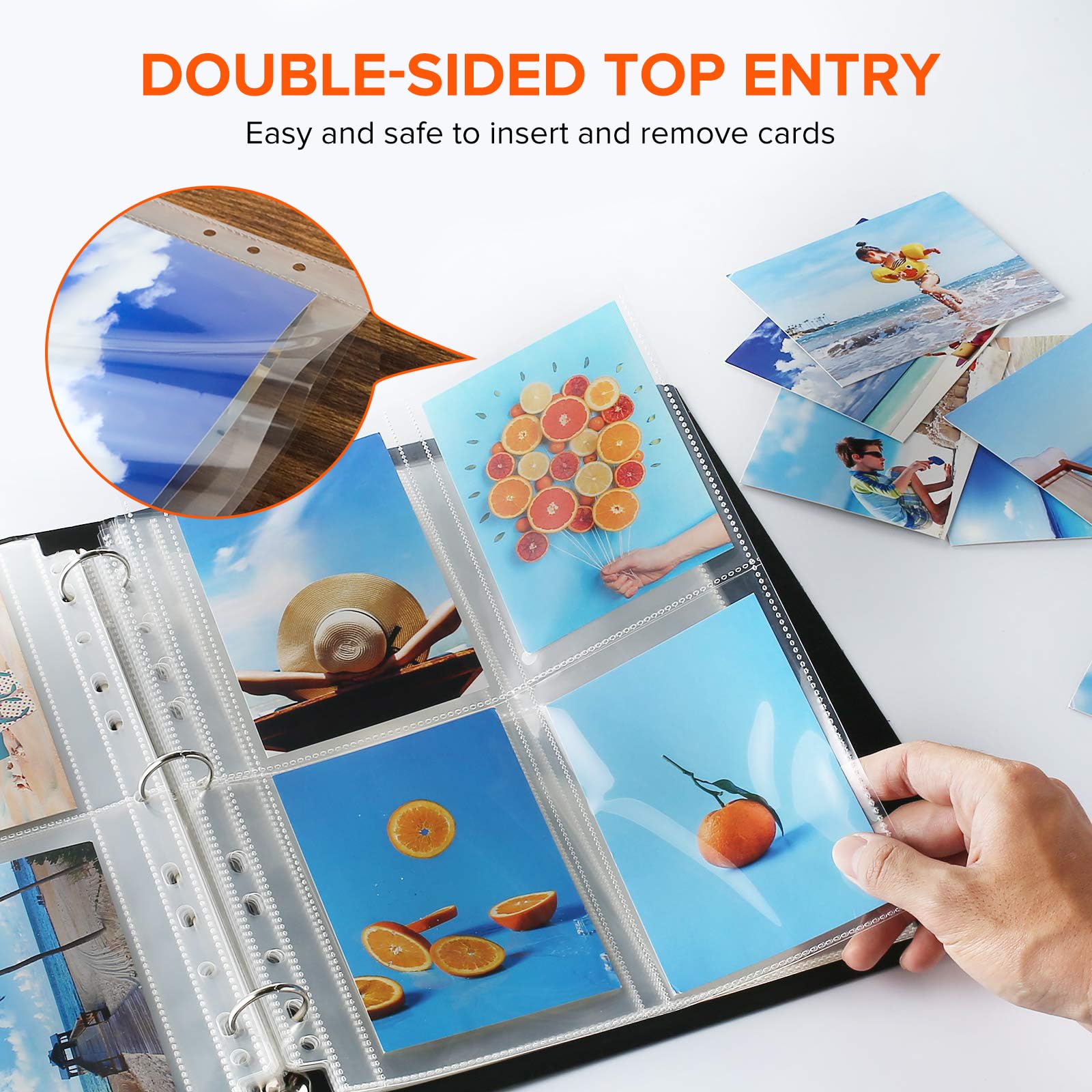 40 Stück Fotohüllen DIN A4, Fotosichthüllen Transparente, A4 40 Stück Fotohüllen DIN A4, Fotosichthüllen Transparente, A4