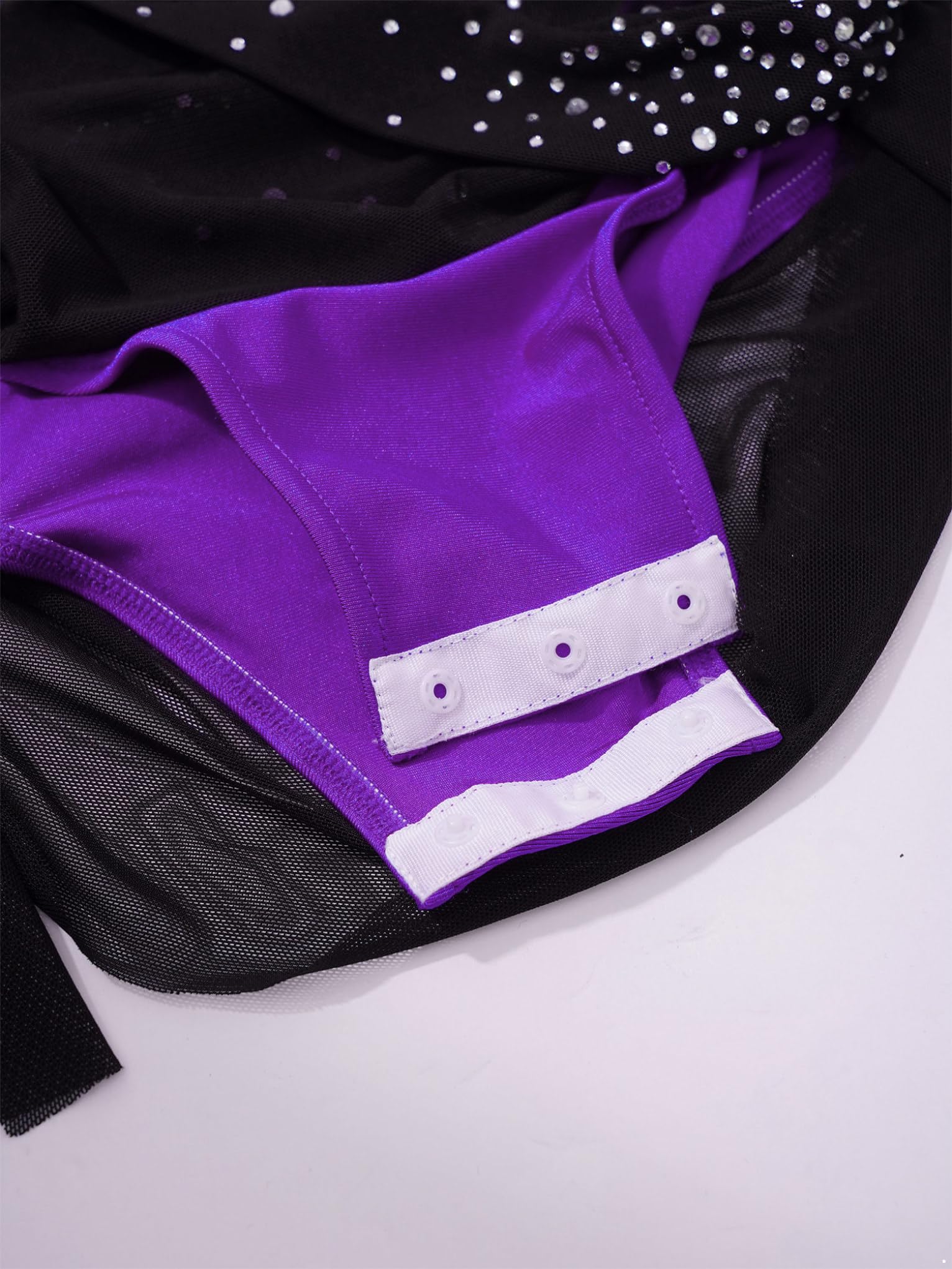 Enfant Fille Robe Danse Lyrique Contemporaine Justaucorps Gymnastique Asymétrique Leotard Gym
