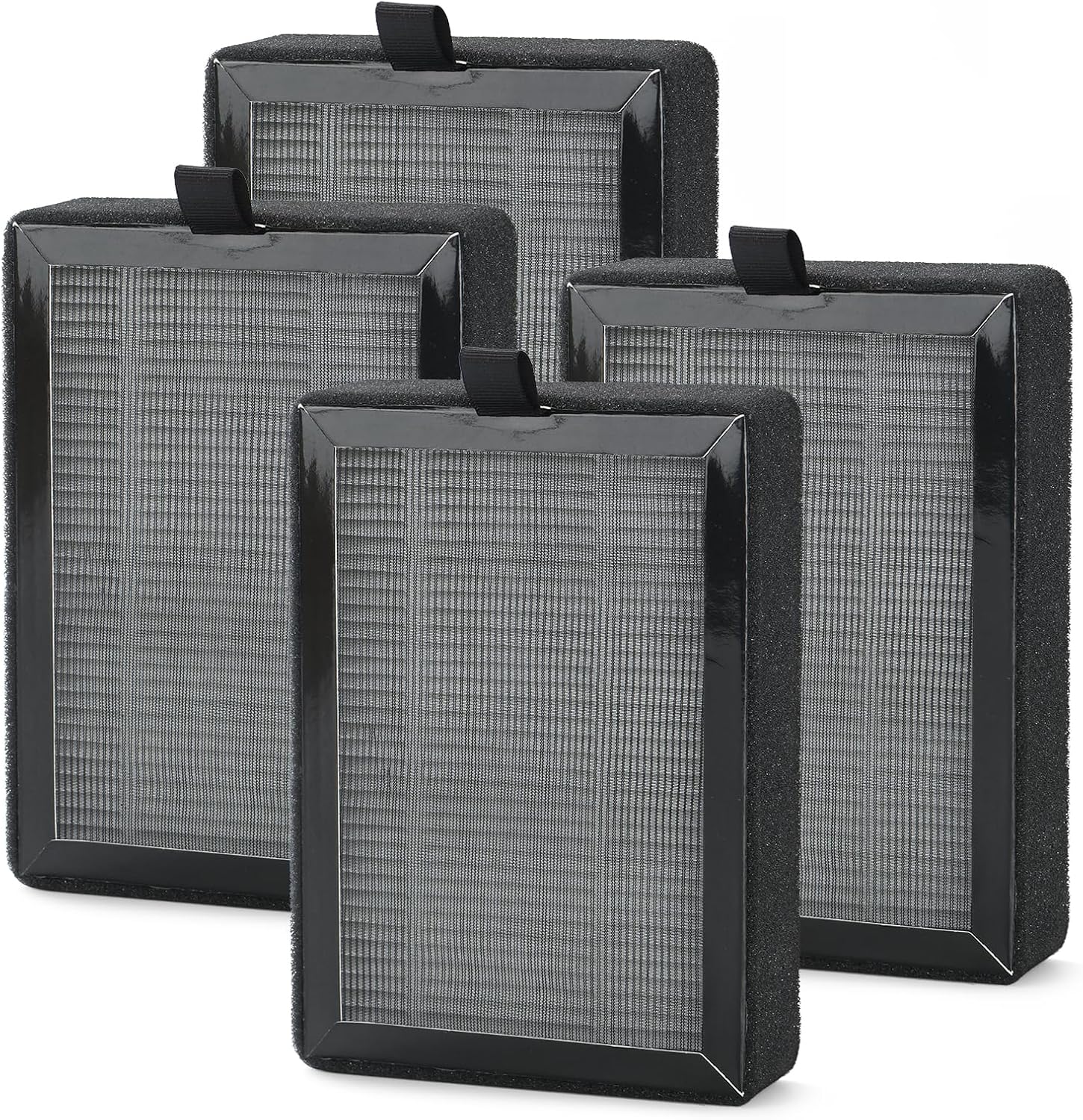 Lntyq Lot De 4 Filtres De Rechange Pour Purificateur D'air LEVOIT LV-H128/PUURVSAS  HM669A Rovacs Rv60 Filtre Hepa 3 En 1 Filtre A Charbon Actif Et Prefiltre 85454680