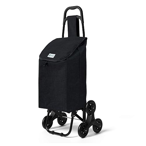 VOUNOT® Chariot de Courses 6 Roues avec Compartiment Imperméable Chariot