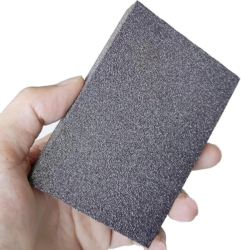 Miniatura 3 de Tonmp Paquete de 8 esponjas de lijado  Grano 60, 80, 120, 220, bloque de lijado lavable y reutilizable, esponjas de lijadora para paneles de yeso,