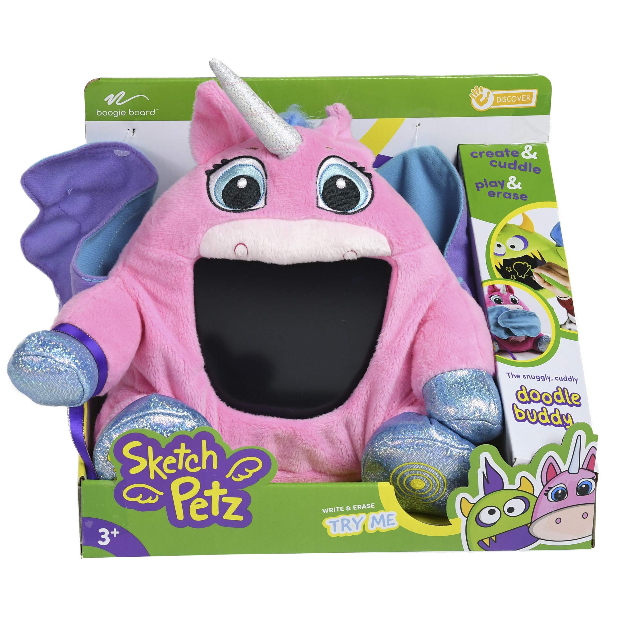 Sketch Petz Stuffed Animal with Sketch Pad - Unique Plush Toy with Tablet for Kids - Perfect for Cuddling, Doodling and Play Time - Pegasus