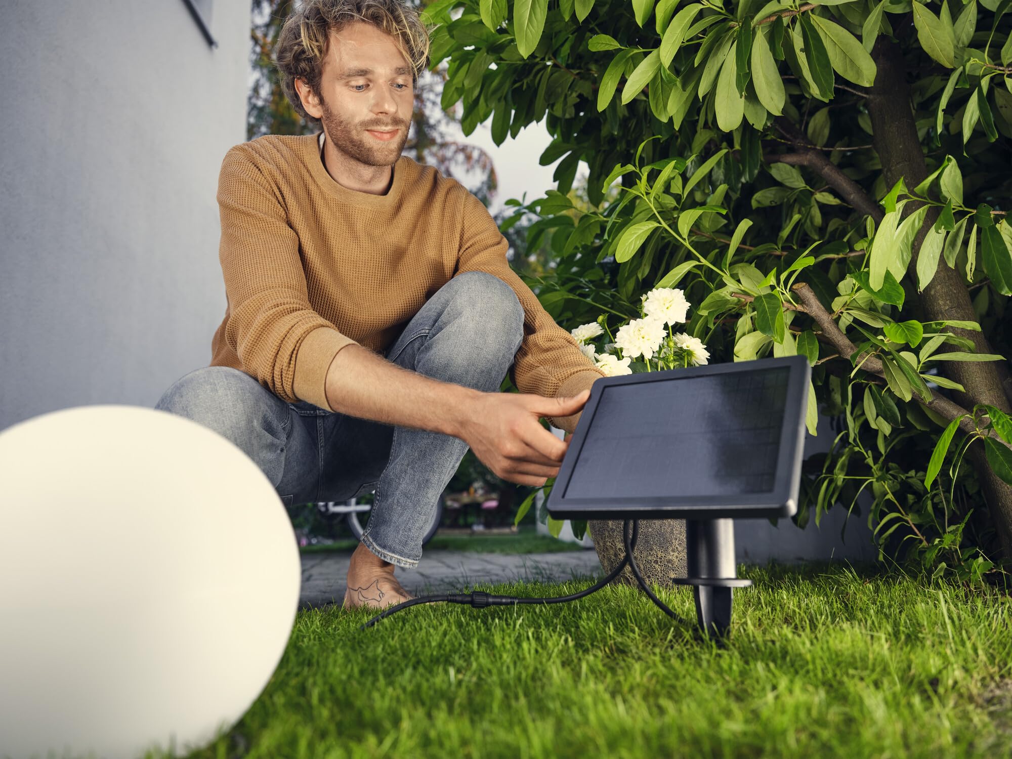 LEDVANCE Panneau solaire ENDURA HYBRID, hybride, IP67, noir, plastique