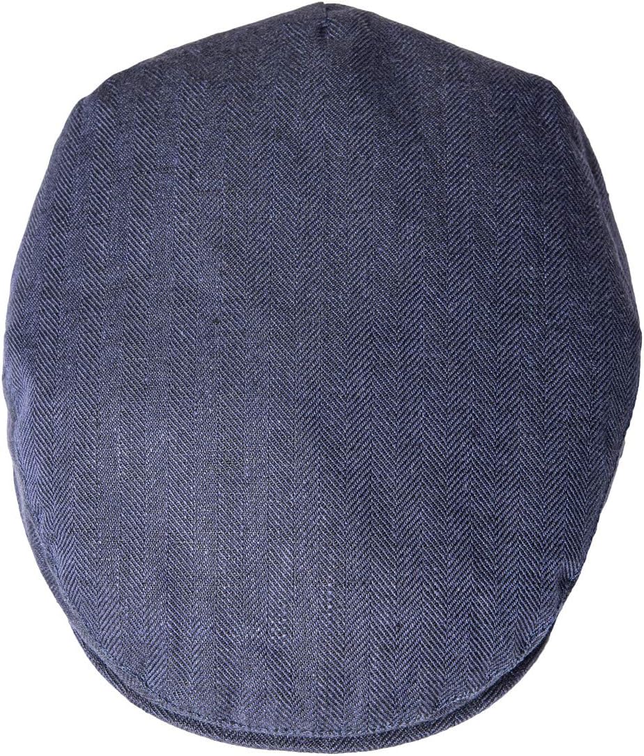 BOTVELA Men Linen Flat Ivy Breathable Summer Newsboy Hat - Image 5