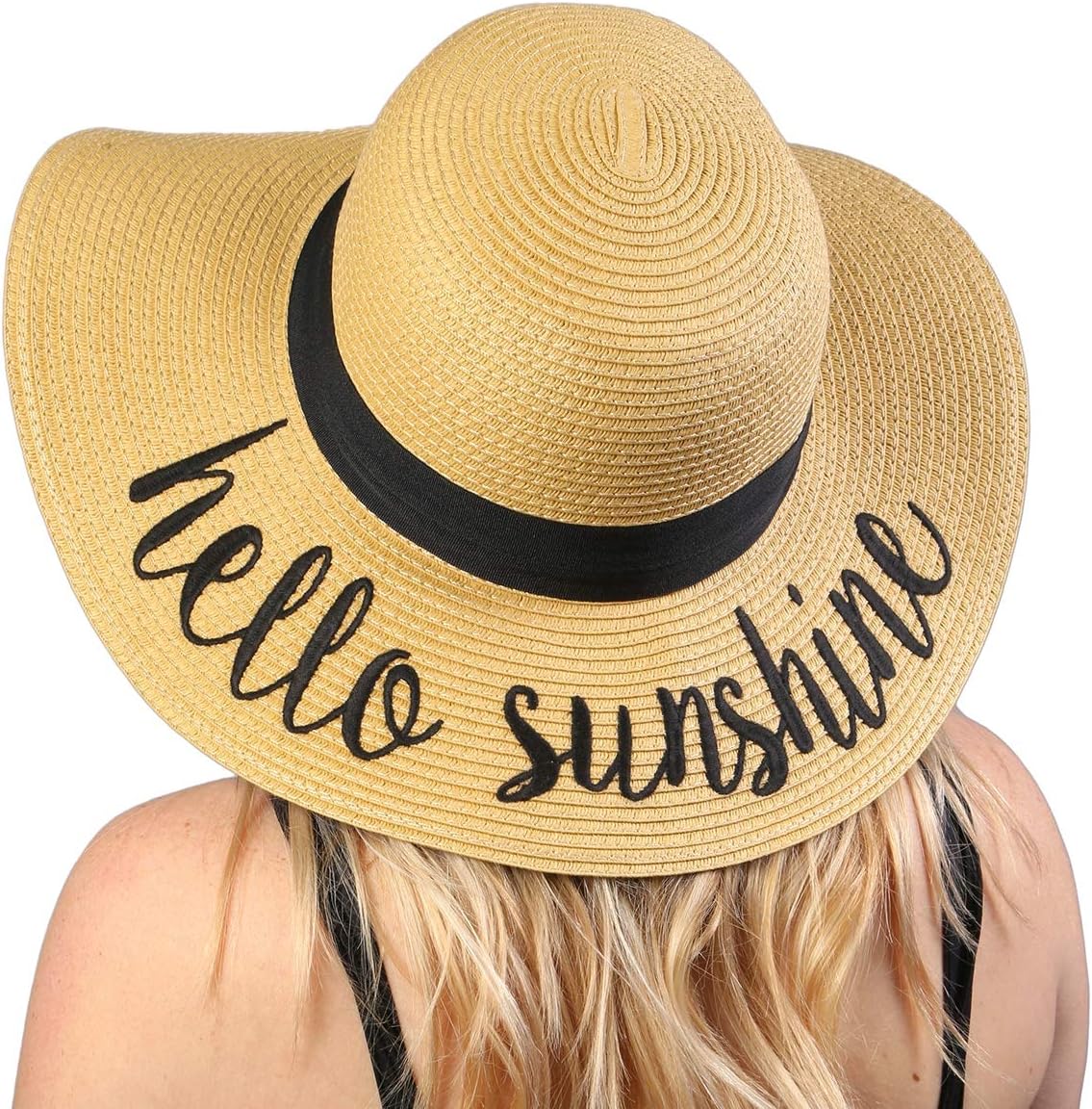 Funky Junque Mommy and Me Floppy Sun Hat - Matching Mom & Daughter Beach Hats, Embroidered Toddler Hat Set
