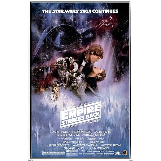 Trends International 24X36 Star Wars: The Empire Strikes Back - One Sheet 2 Wall Poster, 24" x 36", Unframed Version