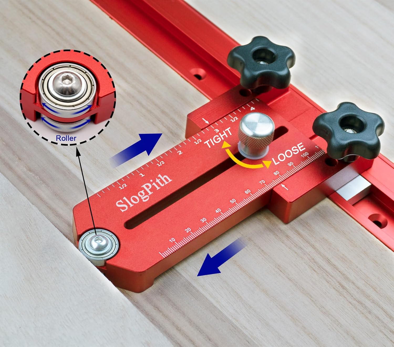 Extended Thin Rip Jig Table Saw Band Saw Jig Table Saw Fence Guide for Repeat Narrow Strip Cuts Works，Table Saw Accessories Compatible With Most Router Table Band Saw，Cabinet, Hole Saw