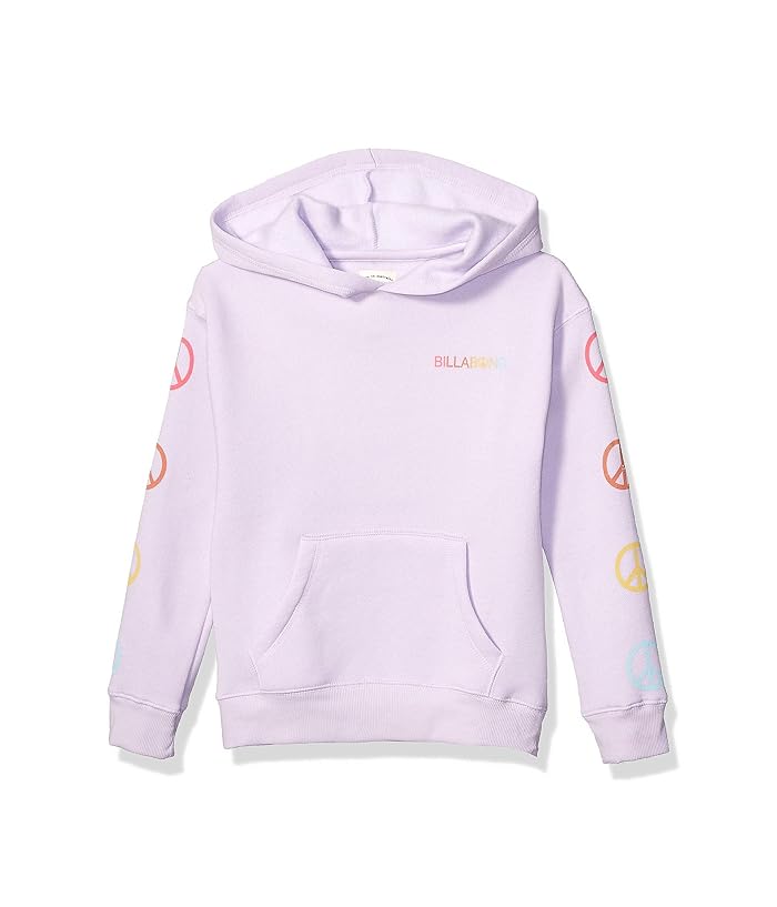 Billabong Kids  Peace Love and Waves Hoodie (Little Kids/Big Kids) (Lilac) Girls Clothing