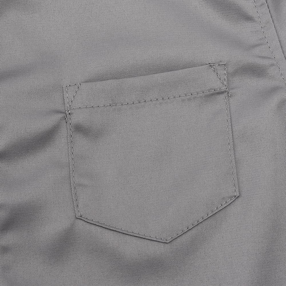 Spring&Gege Camisa de vestir de satén de manga larga para niños, sin arrugas, lisa, formal, con botones