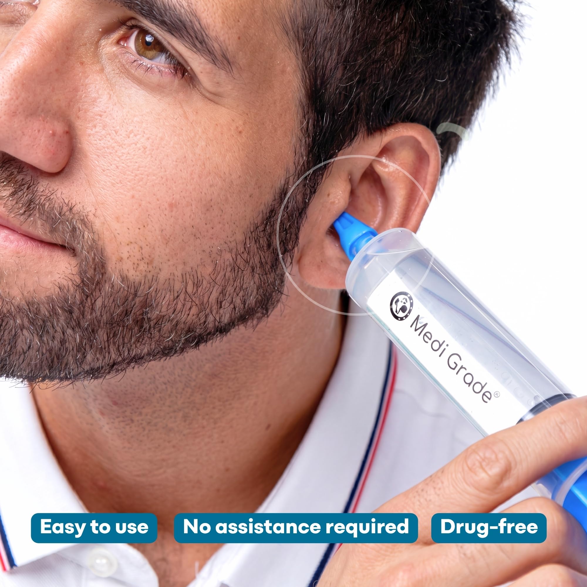 Medi Grade Ear Irrigation Flushing System, 60ml Ear Wax Removal Syringe — Amazon image 6