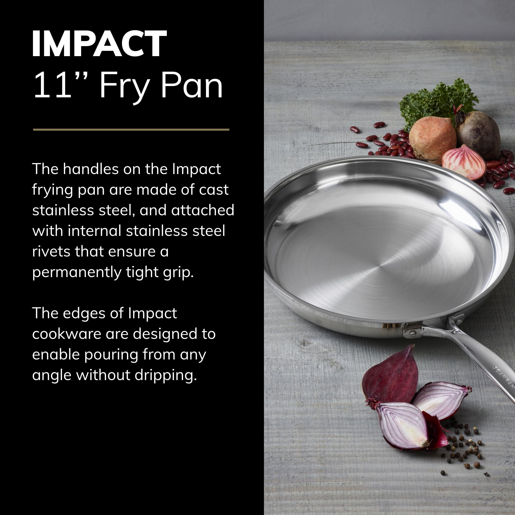 Amazon.com: SCANPAN Impact 11” Fry Pan - Pack of 2 - Made of