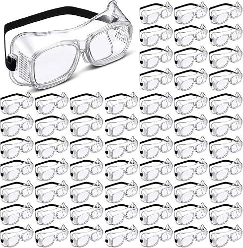 100 pares de gafas de seguridad antivaho protectoras de seguridad antiarañazos, protección ocular, lentes transparentes, gafas de cebolla, gafas