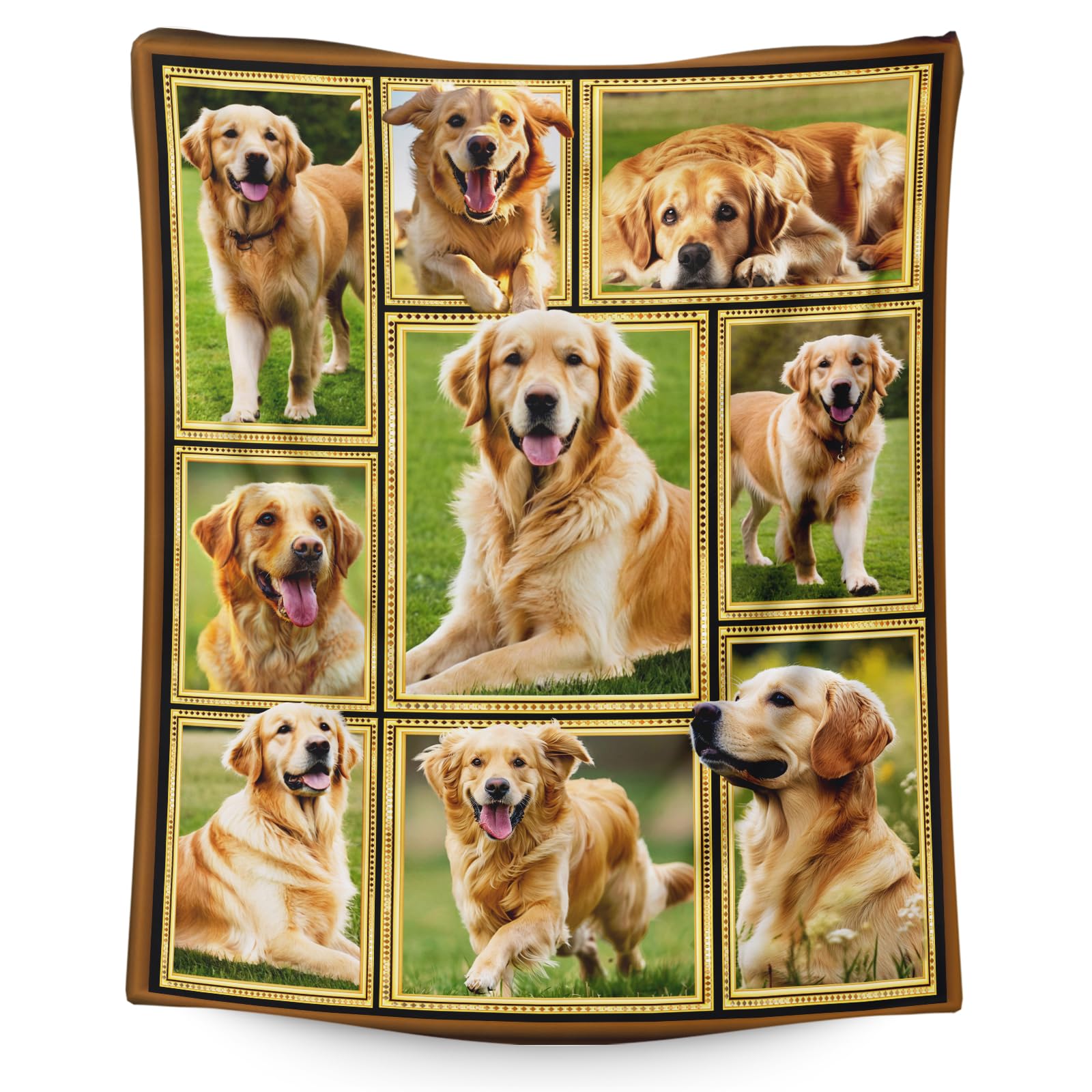 Golden Retriever Gifts for Dog Lovers Kids Teens Adults Dog Lovers, Dog Blanket for Kids Teens Adults, 60”x80” Soft Fuzzy Throws for Sofa Couch Bed,