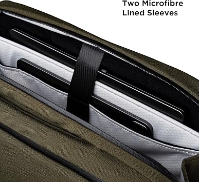 ALPAKA Elements Tech Brief Pro 12L Laptop Briefcase Backpack Green | For 16-inch Laptop, Detachable & Hidden Strap, Luggage Pass-Through, YKK AquaGuard Zipper, Weatherproof Fabric Axoflux 600D