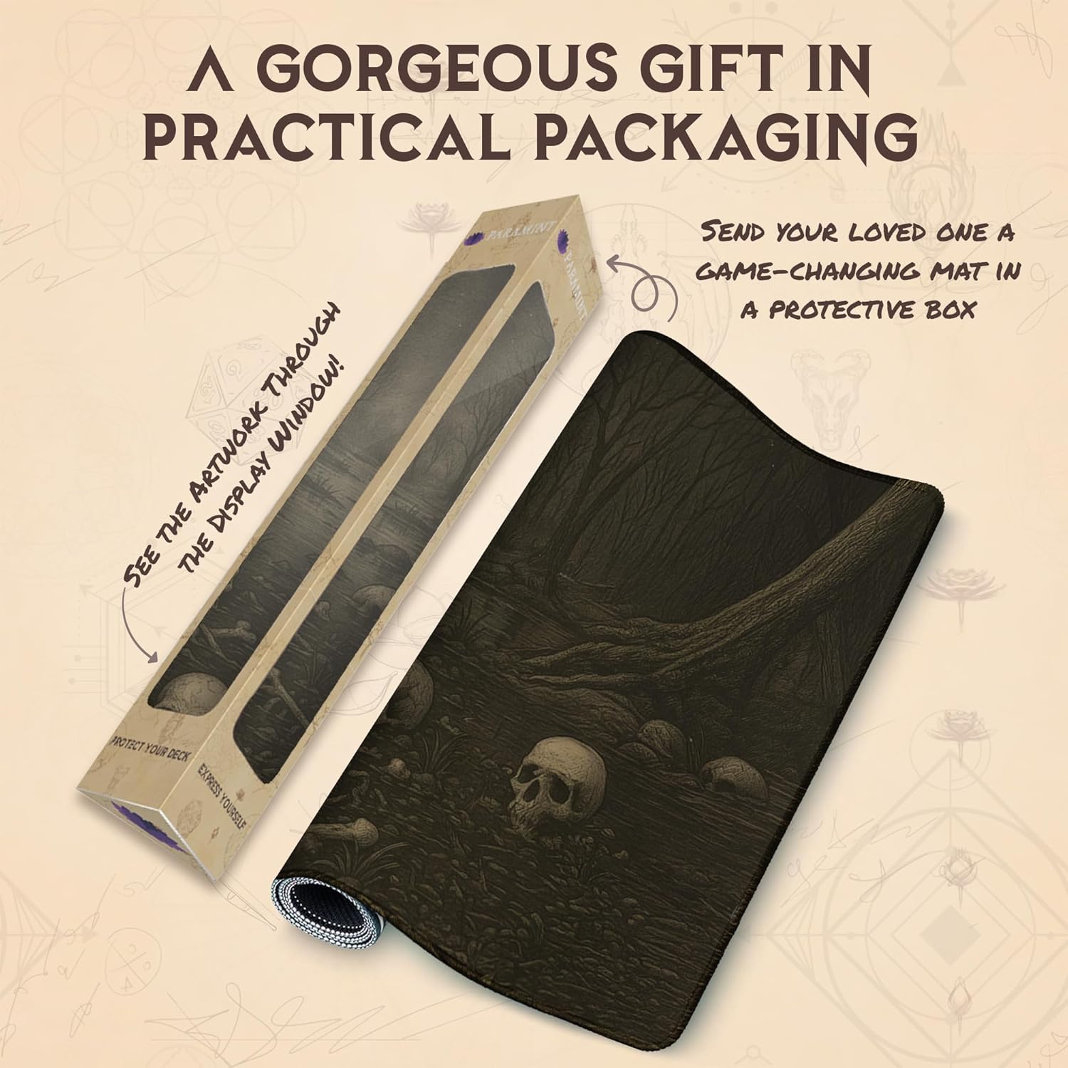 Swamp (Stitched) - MTG Playmat - Compatible with Magic The Gathering Playmat - Play MTG, YuGiOh, TCG - Original Play Mat Art Designs & Accessories