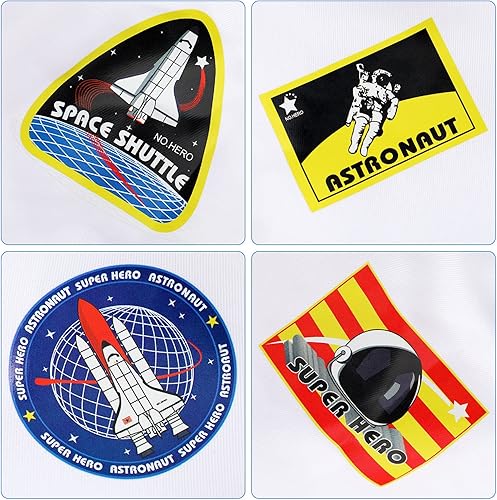Miniatura 4 de Geyoga Disfraces de astronauta para niños, juego de rol con casco de astronauta para fiesta temática de cumpleaños
