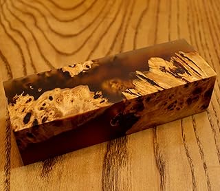 Burl Hybrid Wooden Block Nature Wood Acrylic Epoxy Materials Blocks Turning Blank Block Bar Handle Blade Knives Knife Stabilizing New (G125)