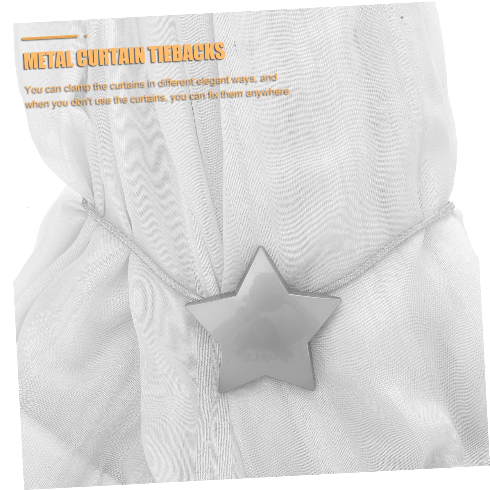 Alipis 3 Pz Fibbia della Supporto Magnetico della Fermatende della Magnetica Holdback Syar Supporto della Tendaggi Holdbacks Stella Tieback