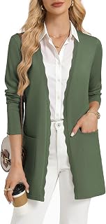 Grace Karin Long Cardigan Sweater for Women - Business Casual, Machine Washable