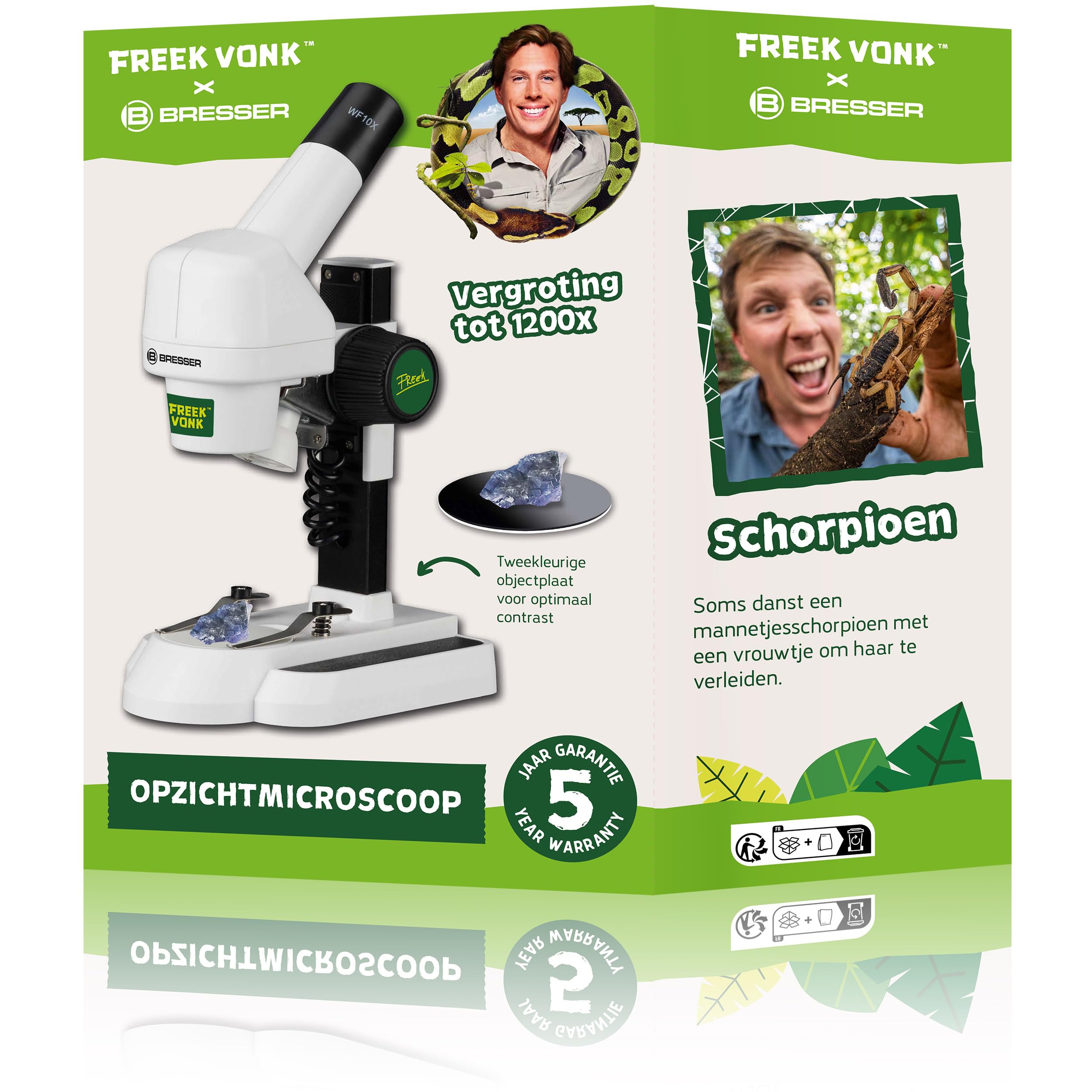 Freek Vonk x Bresser Mikroskop für Kinder ab 6 Jahren 20x mit LED