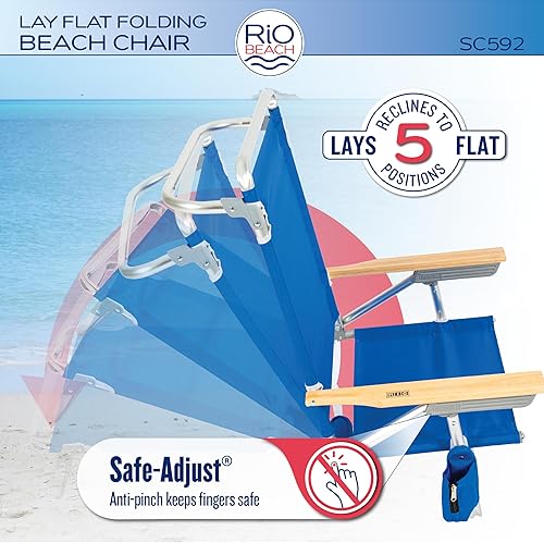 Miniatura 6 de Rio Beach Classic 5-Position Lay-Flat Folding Beach Chair