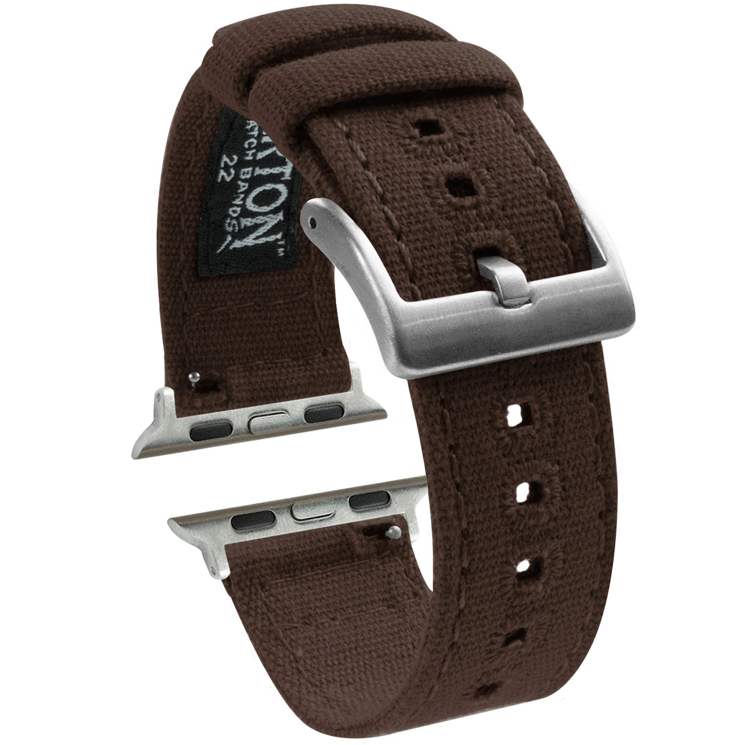 BARTON WATCH BANDS - Canvas Watch Bands Compatible with Apple Watch Models - 1 2 3 4 5