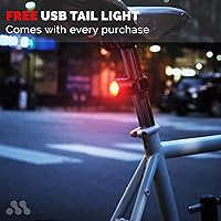 Vista 2 de Luz de bicicleta de crucero, luces de bicicleta recargables USB delanteras y traseras, luz LED para bicicleta, luz trasera de bicicleta incluida