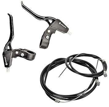 IndiaLot Bicycle Brake Lever Alloy Clutch and Cycle Break Wires Inner/Outer Set Front and Back (Break Lever and Wire Combo)
