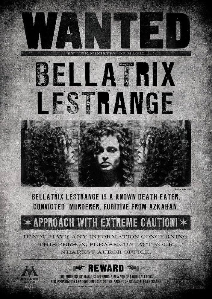 amazon-com-mightyprint-harry-potter-bellatrix-lestrange-wanted-wizard-mug-shot-death-eater-durable-17-x-24-wall-art-not-made-of-paper-officially-licensed-collectible-posters-prints for Free Printable Harry Potter Wanted Posters Printable Amazon.com: MIGHTYPRINT Harry Potter - Bellatrix Lestrange - Wanted Wizard - Mug Shot - Death Eater - Durable 17” x 24