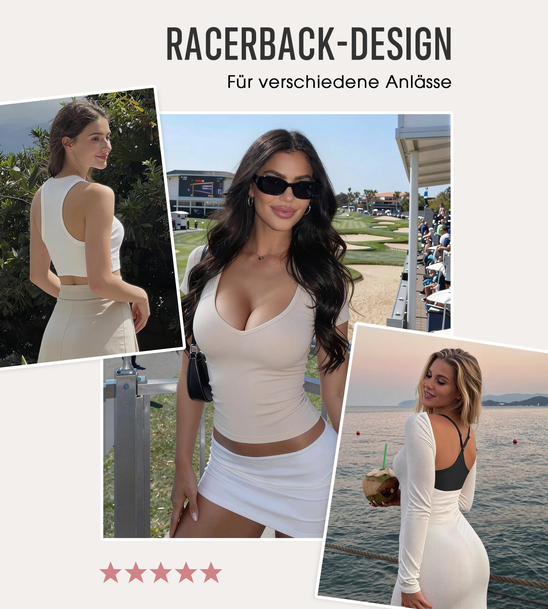 DEANGELMON BH Vorderverschluss Damen ohne Bügel Sexy Tiefer Ausschnitt Racerback T-Shirt BH Nahtloser Bralettes Bra