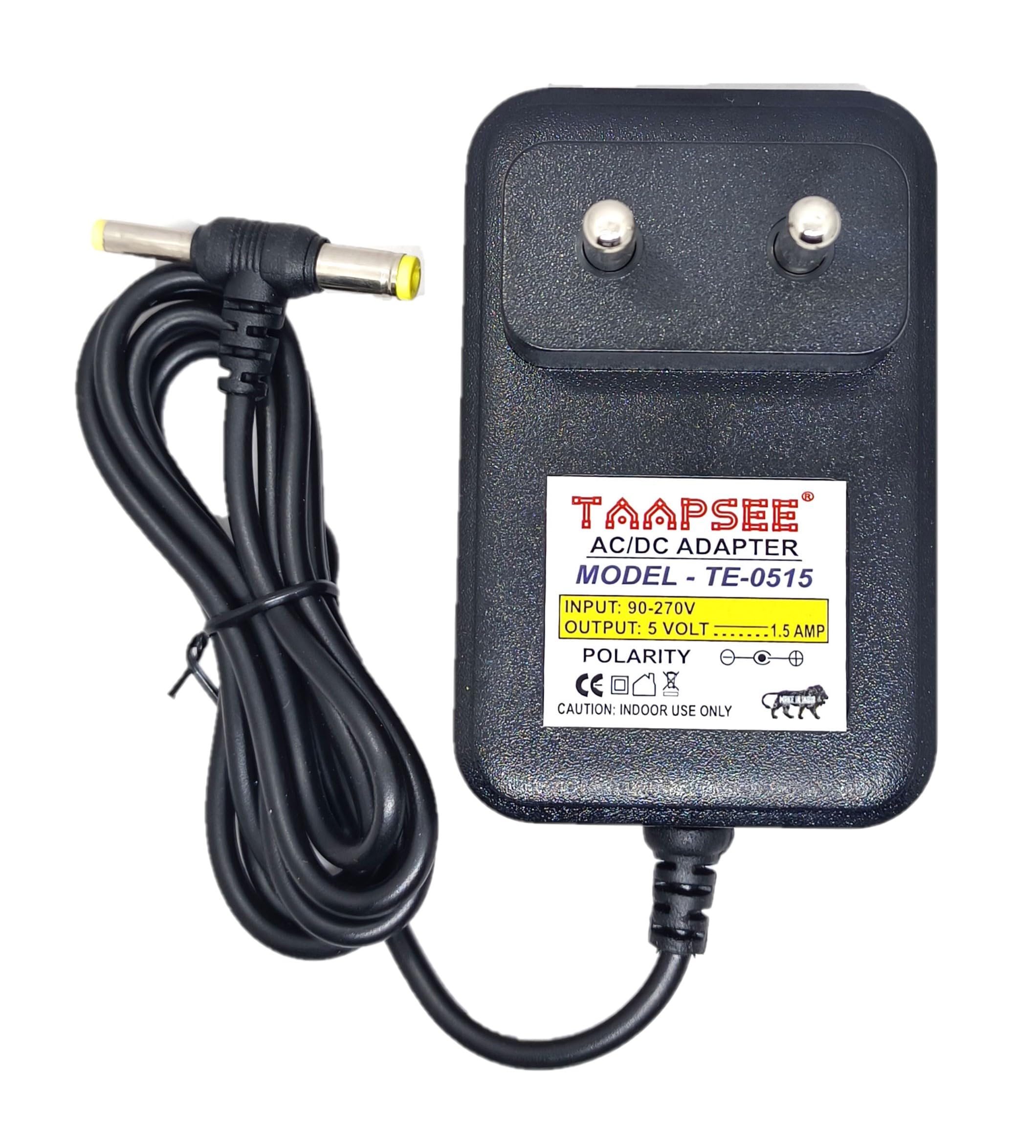 Taapsee 5V 1.5A Power Supply 100-240V AC to DC 5Volt 1.5Amp 1500mA 1000mA 0.8A 0.5A 450mA AC/DC Universal Wall Plug Power Adapter DC Plug 5.5mm x 2.5mm (B0CY8V1SP1) Amazon Price History, Amazon Price Tracker