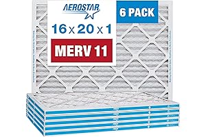 Aerostar 16x20x1 MERV 11 Pleated Air Filter: Purify Your Home's Air with Premium Filtration