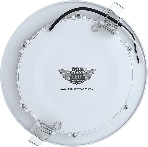 Miniatura 8 de Paquete de 5 luces LED de ocio para techo empotradas para lancha, 720 lúmenes, súper delgado, luz de panel LED DC 12 V 5.75 pulgadas 9 W Downlights