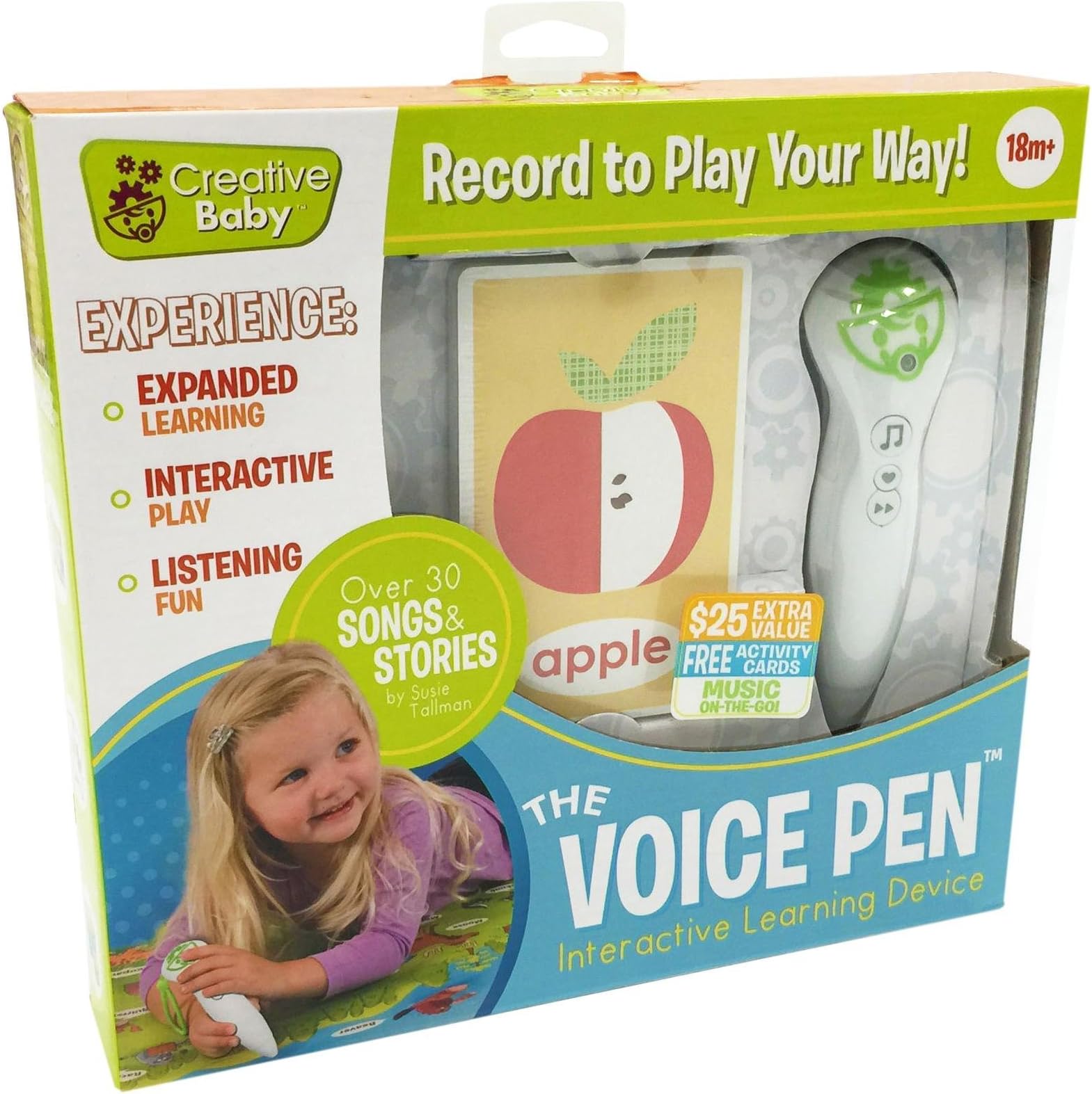 Creative Baby Voice Pen with Interactive Flash Cards