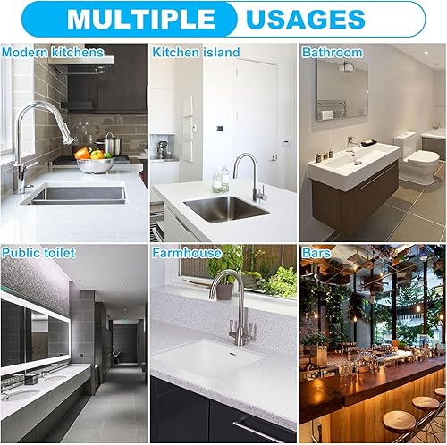 Miniatura 6 de Tapete protector contra salpicaduras de fregadero de 32 x 5.5 pulgadas, protector de salpicaduras de silicona más largo, bandeja de recogedor de