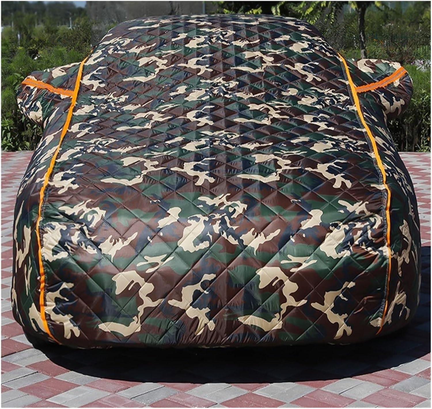 Hail Proof Car Cover Waterproof Exterior Auto Covers Outdoor Vehicles Sunshade Protect Awning Universal Windshield Body Awnings(Camouflage Color,L)
