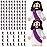 Bememo 100 Pcs Little Jesus Figures Jesus Loves You Original Design Rubber Pocket Toys Little Figures to Hide and Seek Sunday School Religious Party Share Gifts(Purple)
