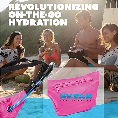 Miniatura 5 de Riñonera de hidratación con vejiga, 17 onzas, sin BPA, diseño manos libres, bolsillos seguros, ideal para actividades atléticas al aire libre,