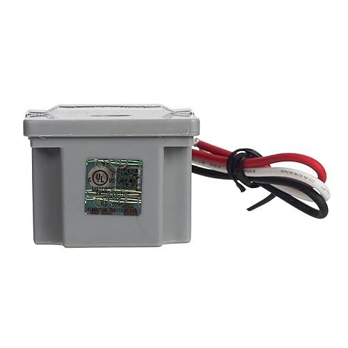 Miniatura 9 de NSi Industries TORK RKP201 - Fotocontrol de montaje en vástago de 120 voltios para exteriores con barra de ajuste de luz, controla la iluminación