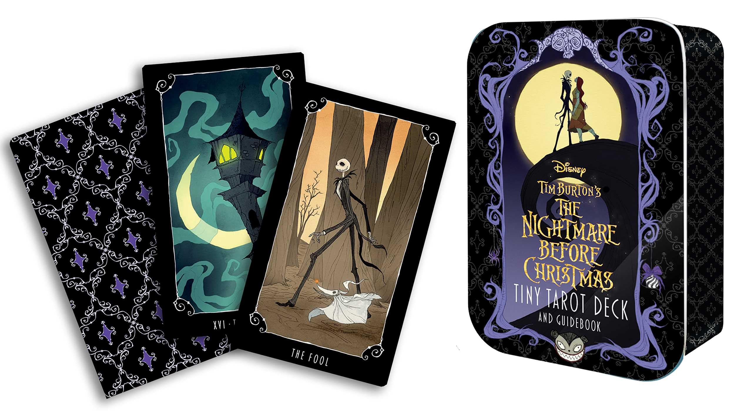The Nightmare Before Christmas Tiny Tarot Deck and Guidebook: Set of 78 Cards
