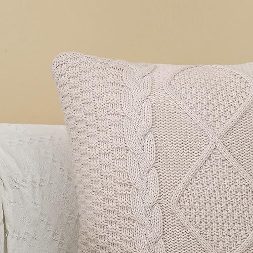 Miniatura 6 de Fundas de almohada decorativas de punto, suéter de doble cable, funda de cojín cuadrada cálida para sofá, dormitorio, decoración del hogar