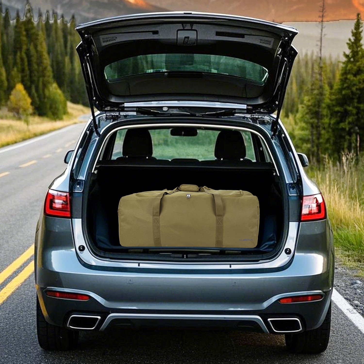 Large Duffle Bag for Travel, 100L Travel Duffel Bags for Men, 900D Polyester Water & Tear Resistant Extra Large Travel Bag Heavy Duty Moving Bags for Sport Camping Gear Holiday Decor Storage - Image 6