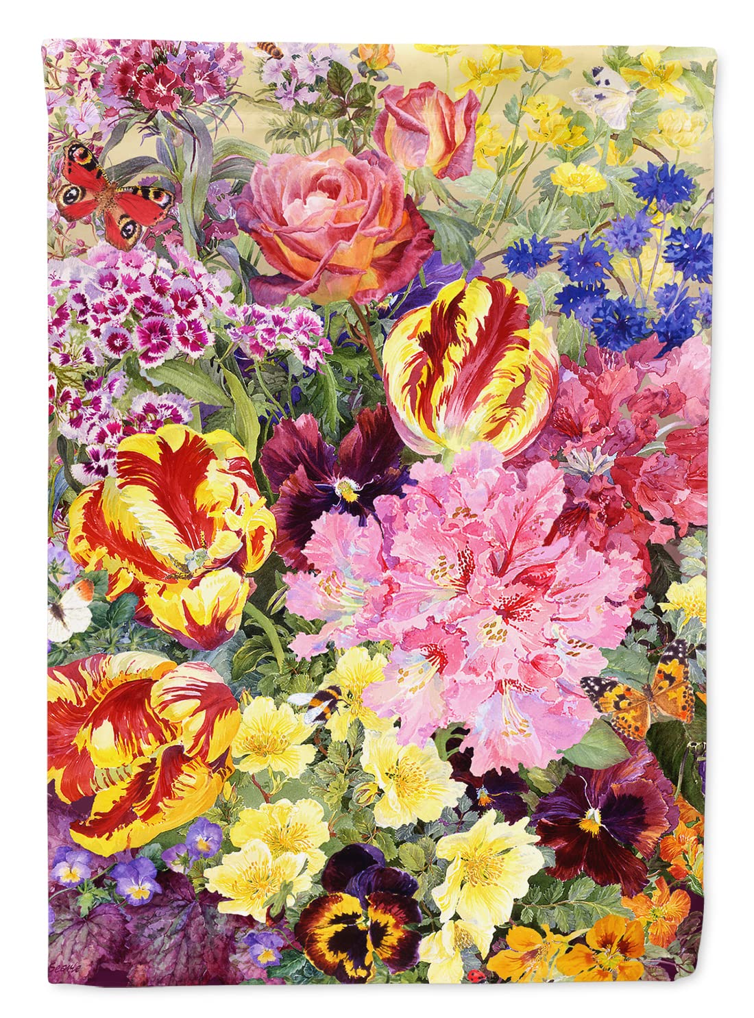 Drapeau de maison floral d'été Caroline's Treasures Sase0953chf grand format